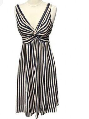 Ted Baker Gregoly Knotted Twist Detail Silk Dress Size 1